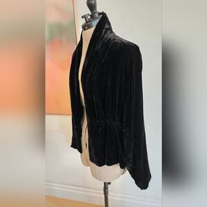 Eileen Fisher Black Velvet Jacket